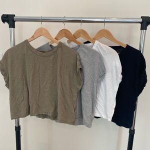 Free People We the Free You rock T shirts - lot of 4 pre-owned Sizes S and XS